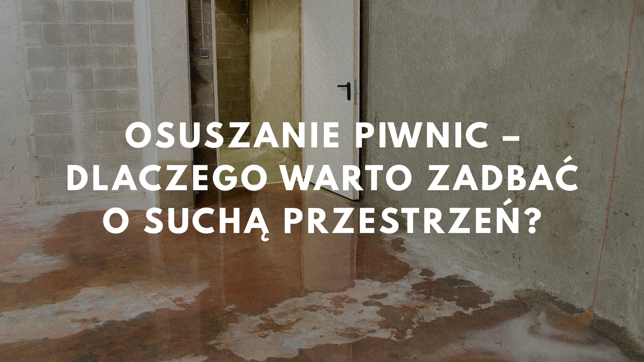 Osuszanie piwnic